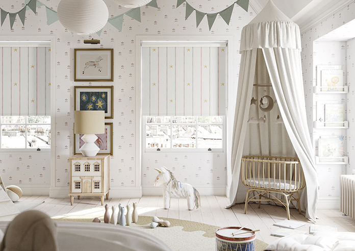 Merrily, Merry Stripy Fairground - Twist&Fit Roller Blind - Image 3